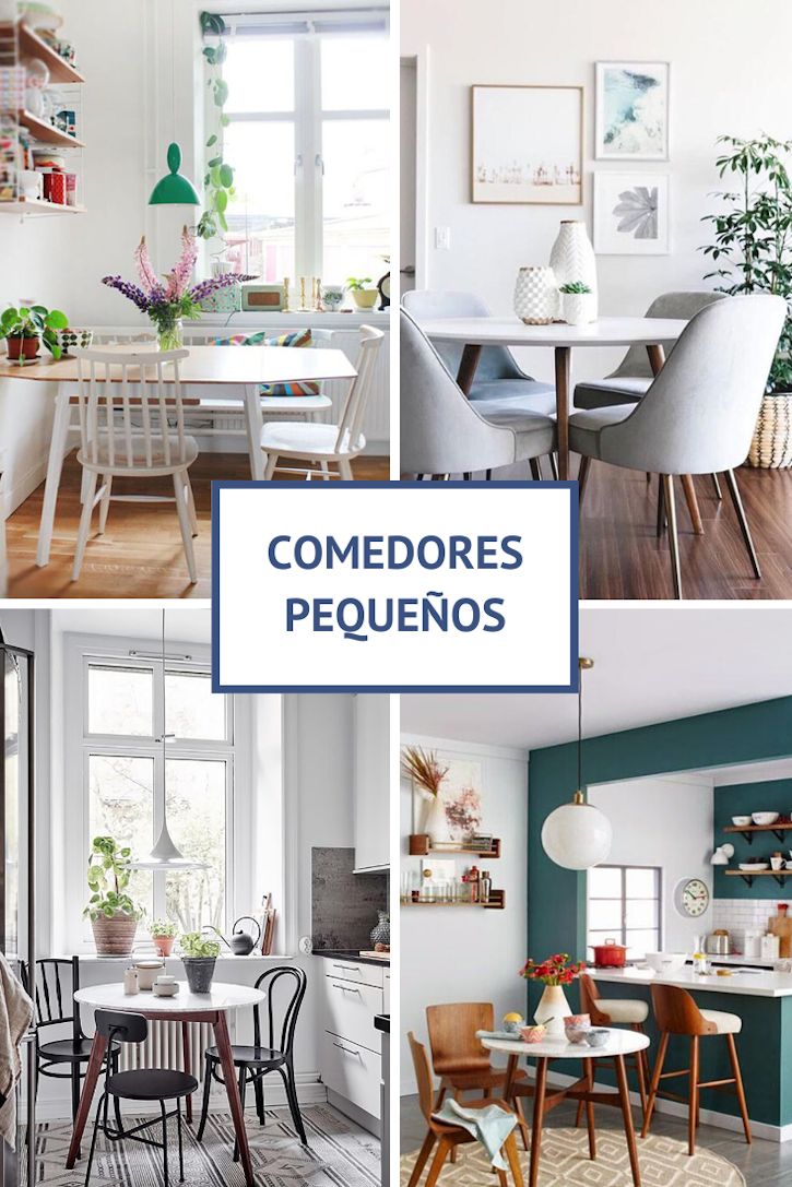 14 ideas para comedores pequeños prácticos